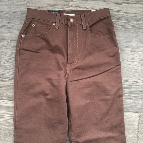 Levi’s | 70'S Movin’ on high rise flare jeans in brown size 27W32L - Picture 7 of 16